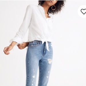 Madewell Tie-Front Shirt